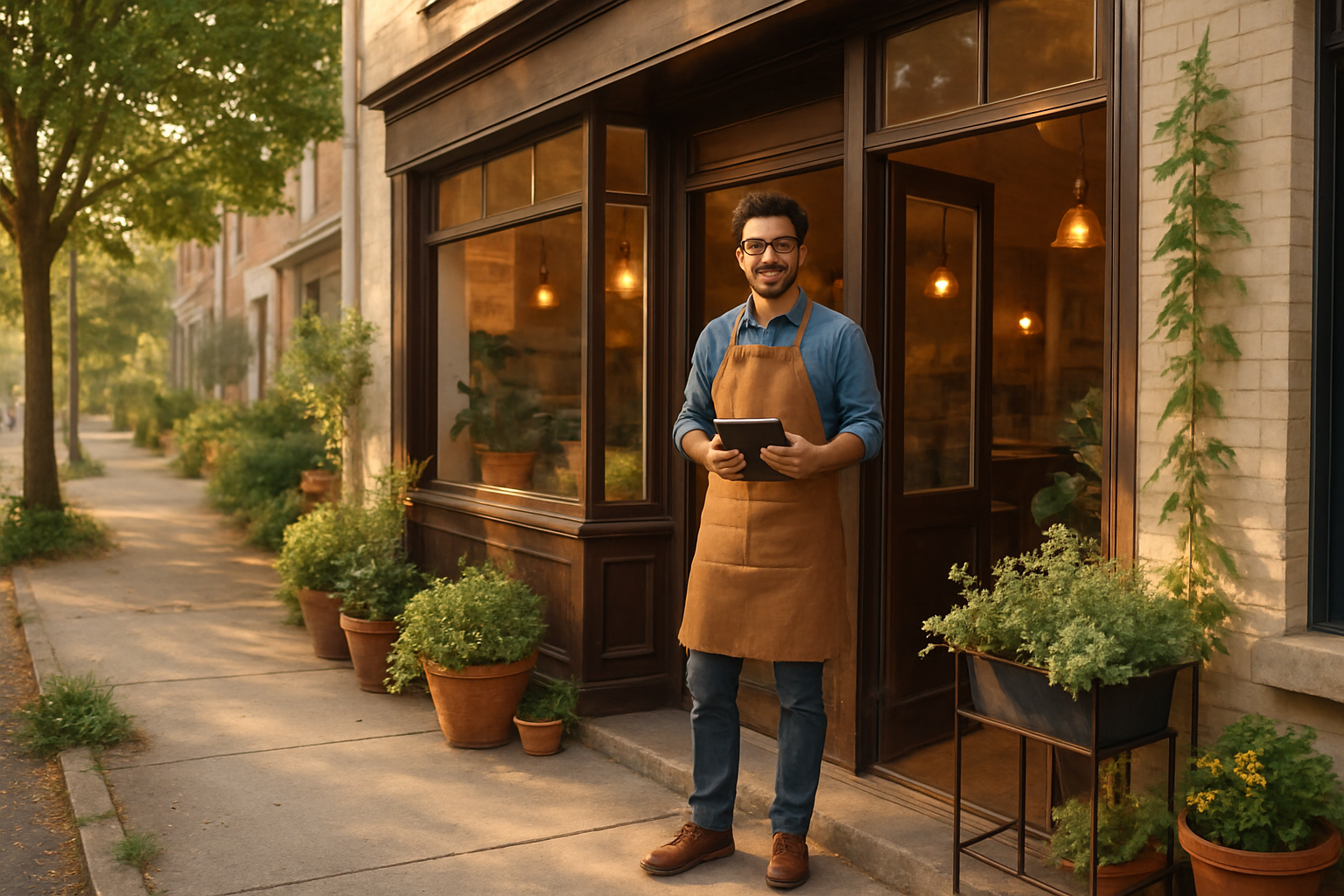 How Small Businesses Use AI Marketing Without Big Budgets — ai marketing for small business illustration
