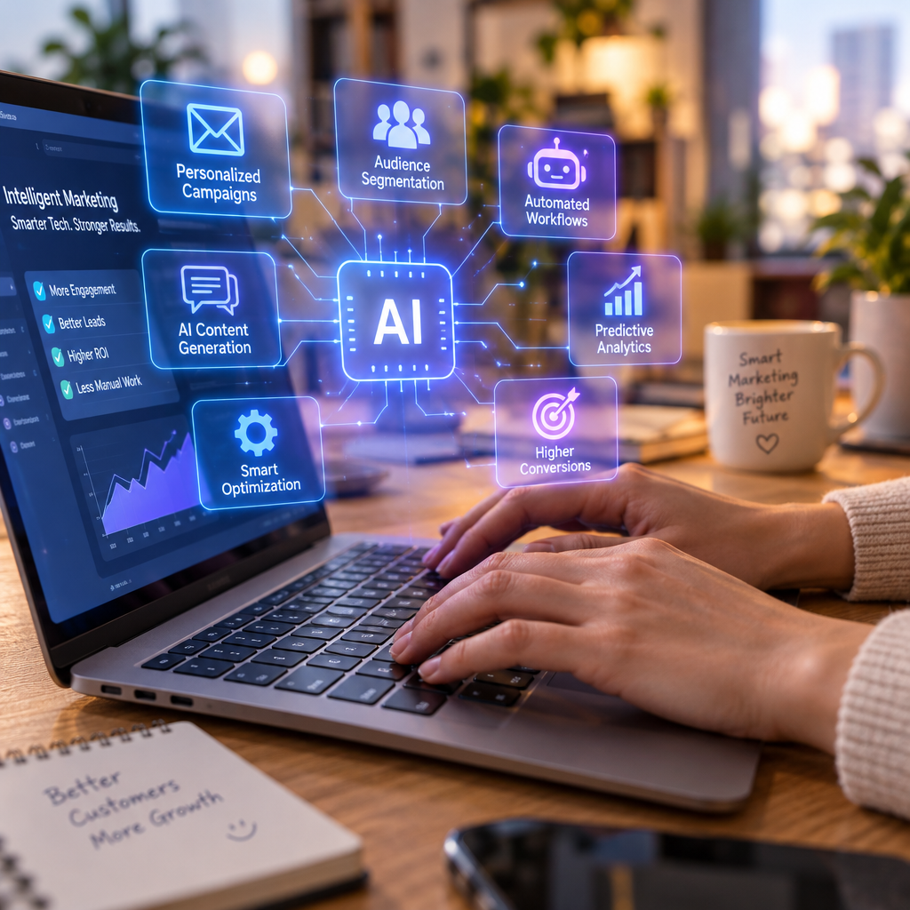 ai marketing tools for small businesses explained visually — How AI Marketing Tools Help Small Businesses Save Time