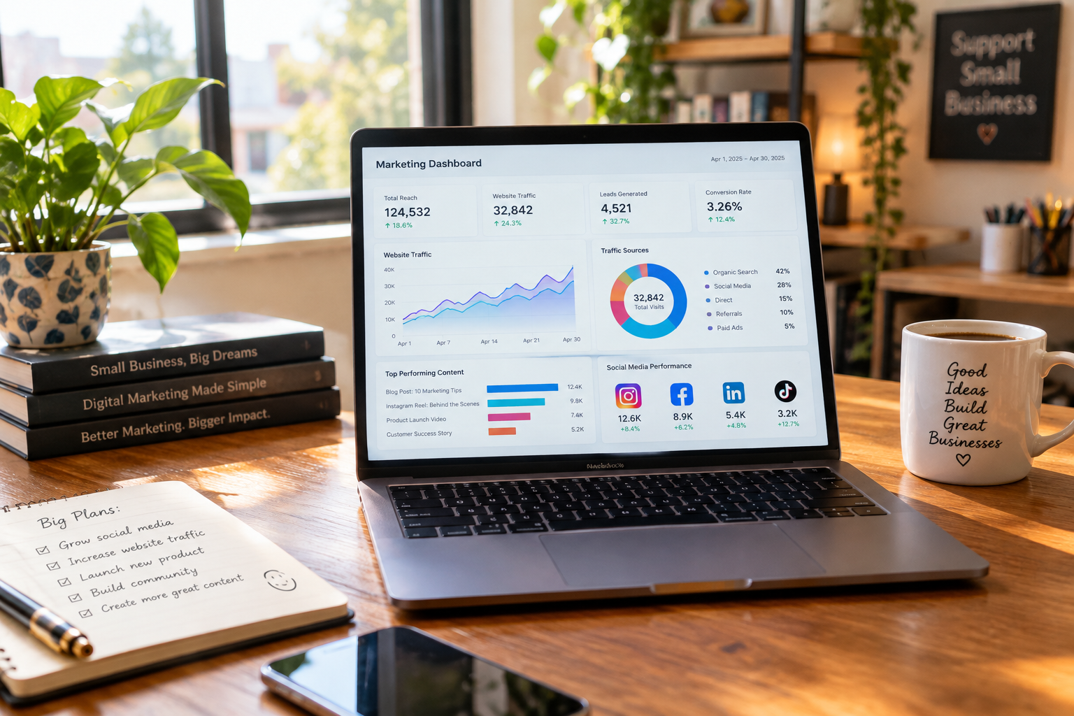 How AI Marketing Tools Help Small Businesses Save Time — ai marketing tools for small businesses illustration